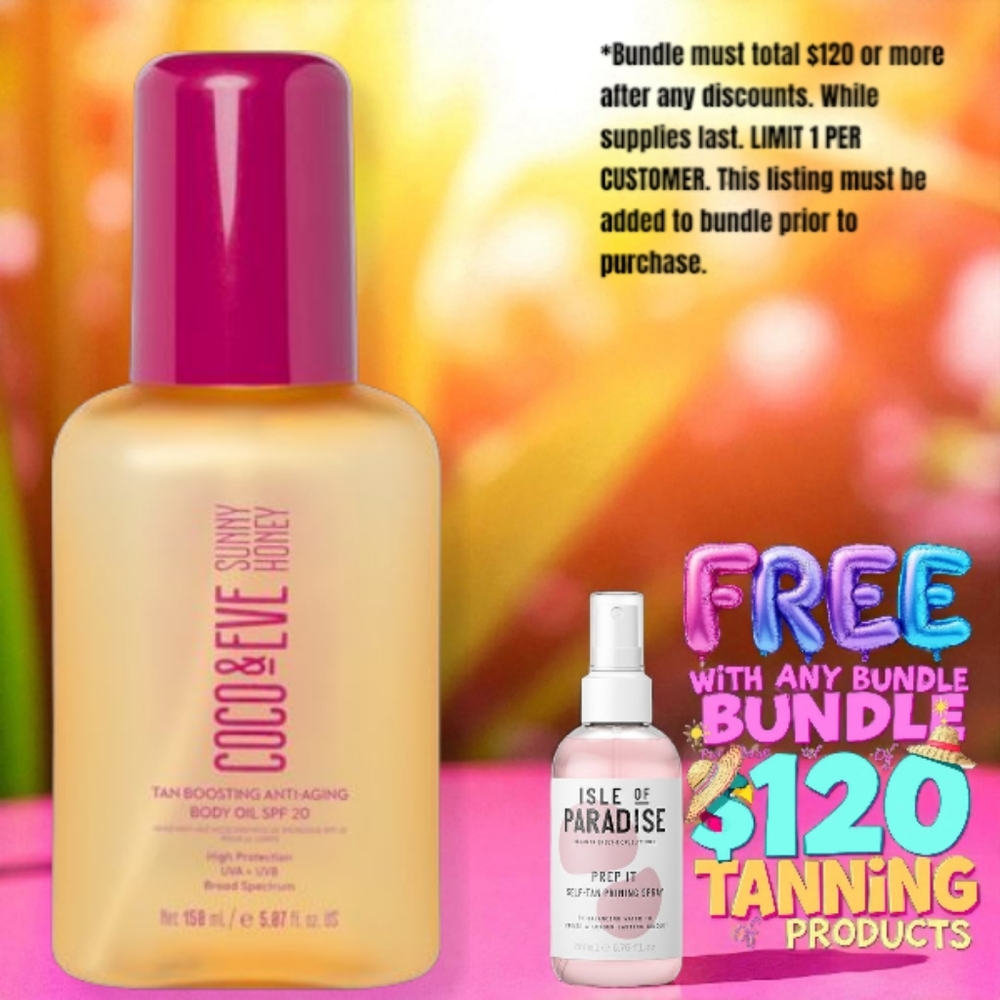 Coco & Eve Sunny Honey Anti-Aging Tan Boosting Body Oil With SPF 20